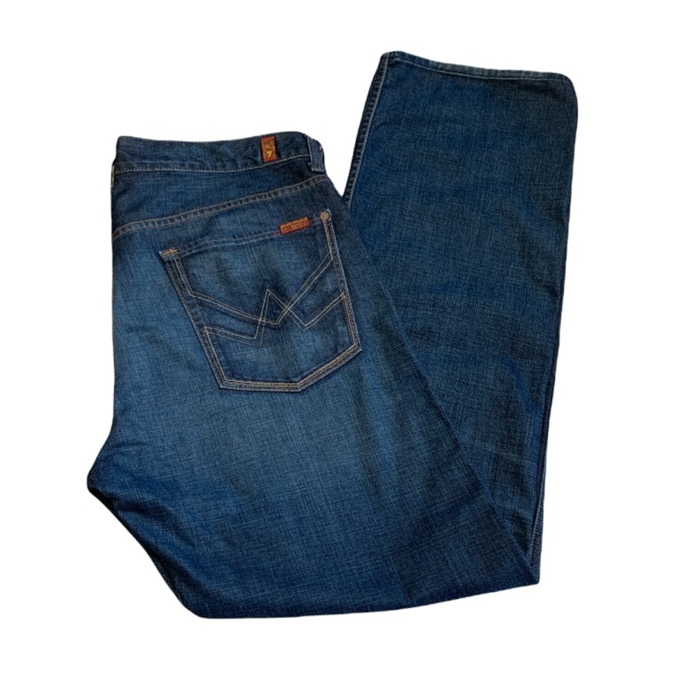 7 For All Mankind Jeans Mens Relaxed Fit Denim Size 36 x 34
